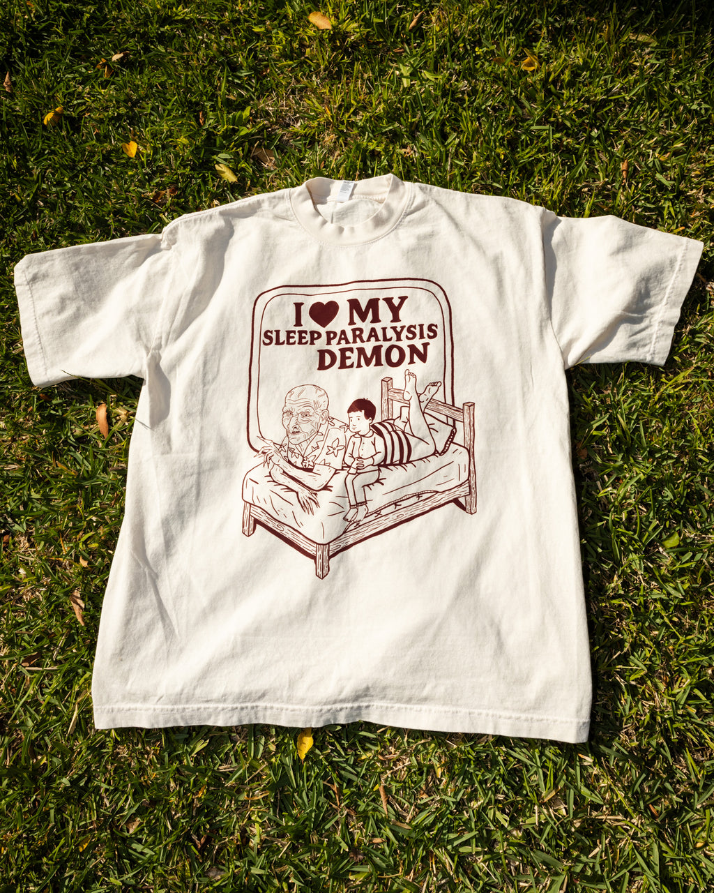 I Love My Sleep Paralysis Demon Tee - White