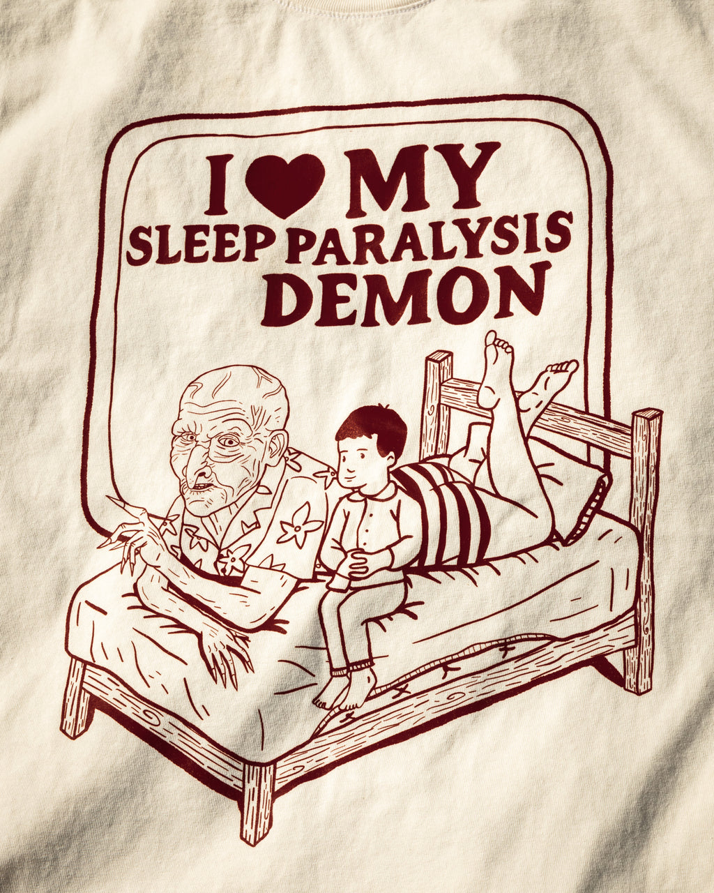 I Love My Sleep Paralysis Demon Tee - White